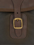 Barbour green wax Tarras bag - (British brand)
