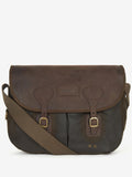 Barbour green wax Tarras bag - (British brand)
