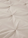 Serene Natural Lara duvet cover and pillowcase set (British brand)