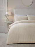 Serene Natural Lindly Textured Duvet Cover Set (British brand)