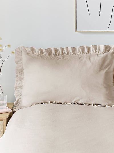 Next Appletree Natural Cassia Ruffle Duvet Cover and Pillowcase Set- Buy online at McGrocer