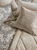 William Morris At Home Natural Michaelmas Daisy duvet cover and pillowcase set (British brand)