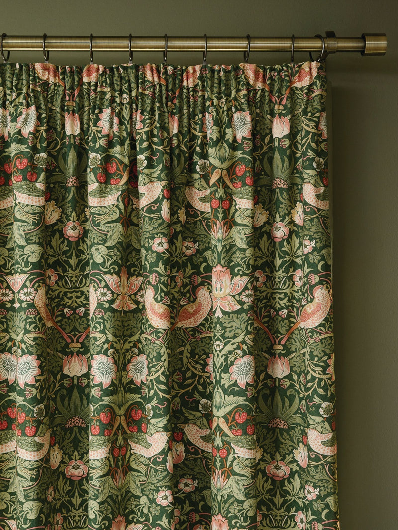 William Morris At Home Strawberry Thief blackout curtains 229x274cm - British product