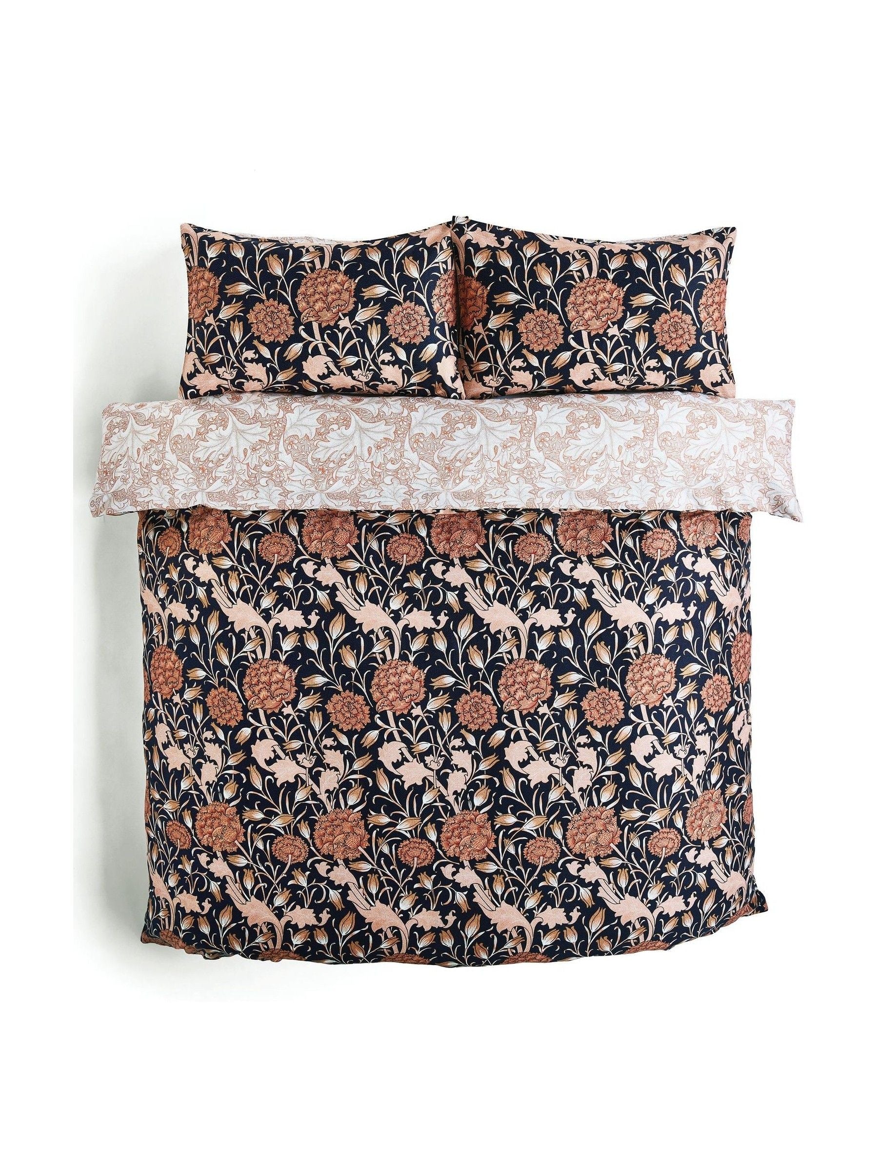 William Morris Copper Wild Tulip duvet cover and pillowcase set (British brand)
