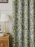 William Morris At Home powder blue honeysuckle blackout eyelet curtains (British brand)