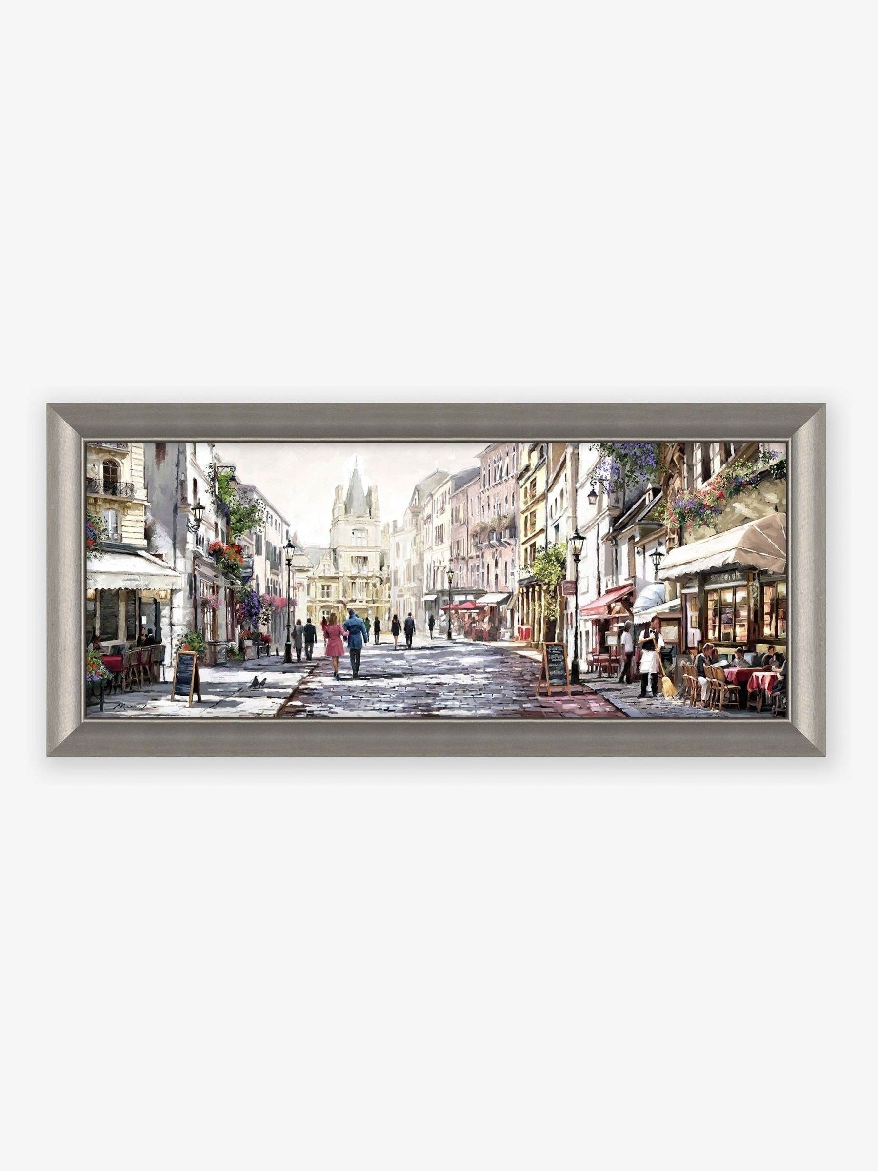 Artko Champagne Café Alfresco by Macneil Framed Art
