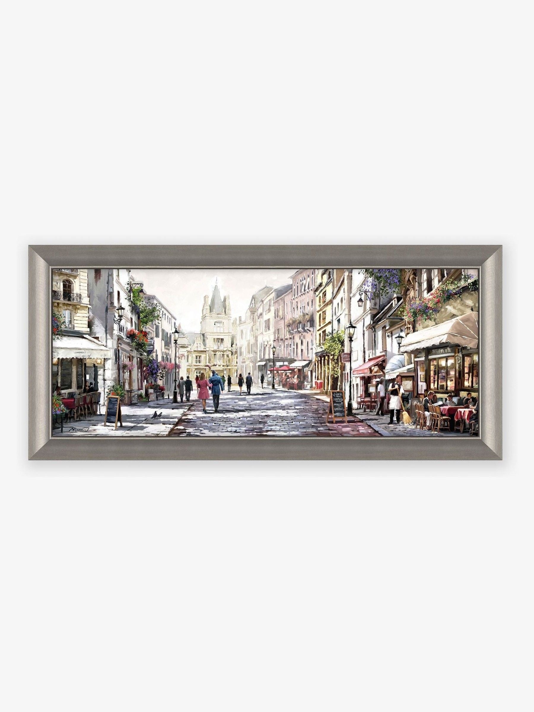 Artko Champagne Café Alfresco by Macneil Framed Art
