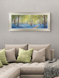 Artko Gold framed art Heavenly Blue Vista 111cm width (British brand)