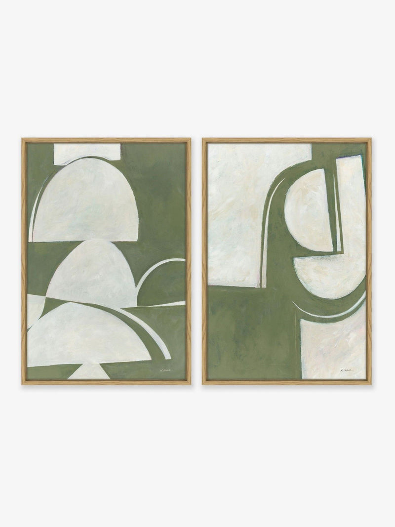 Artko Oak Artifact set of two framed canvas prints 64x44 cm - British product