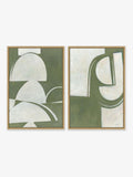 Artko Oak Artifact set of two framed canvas prints 64x44 cm - British product