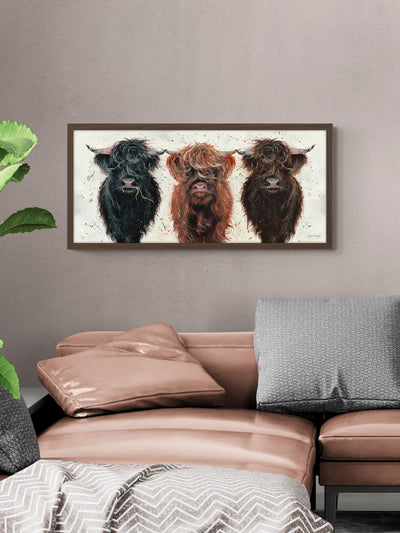 Next Artko Walnut Midnight, Mousse & Mocha by Bree Merryn Framed Art 48.5cm x 103.5cm- Buy online at McGrocer