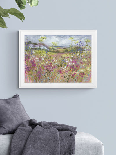 Next Artko White Three Cottages Framed Wall Art 59x79cm- Buy online at McGrocer