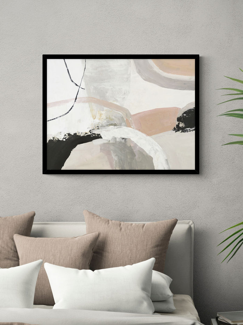 Artko Black Subtle Sernity by Tom Reeves framed art print 63.5cm x 83.5cm - British product