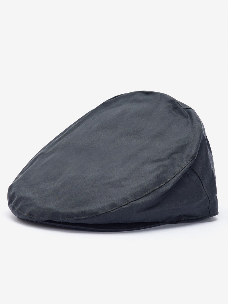 Barbour blue wax flat cap - British product