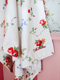 Cath Kidston floral rose and bows cotton velour towel - British product