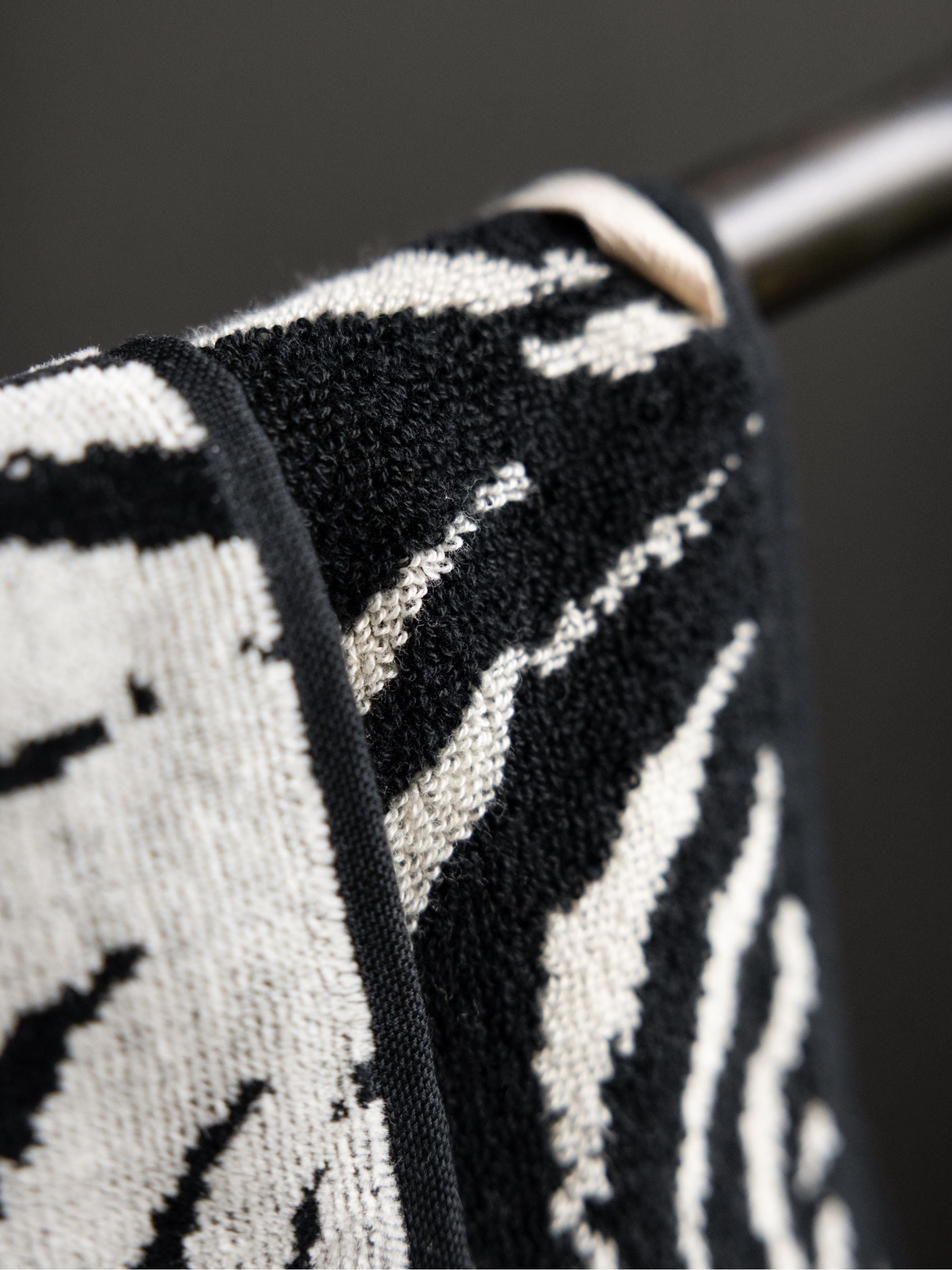 Rockett St George Dirty Zebra cotton velour towel, UK version