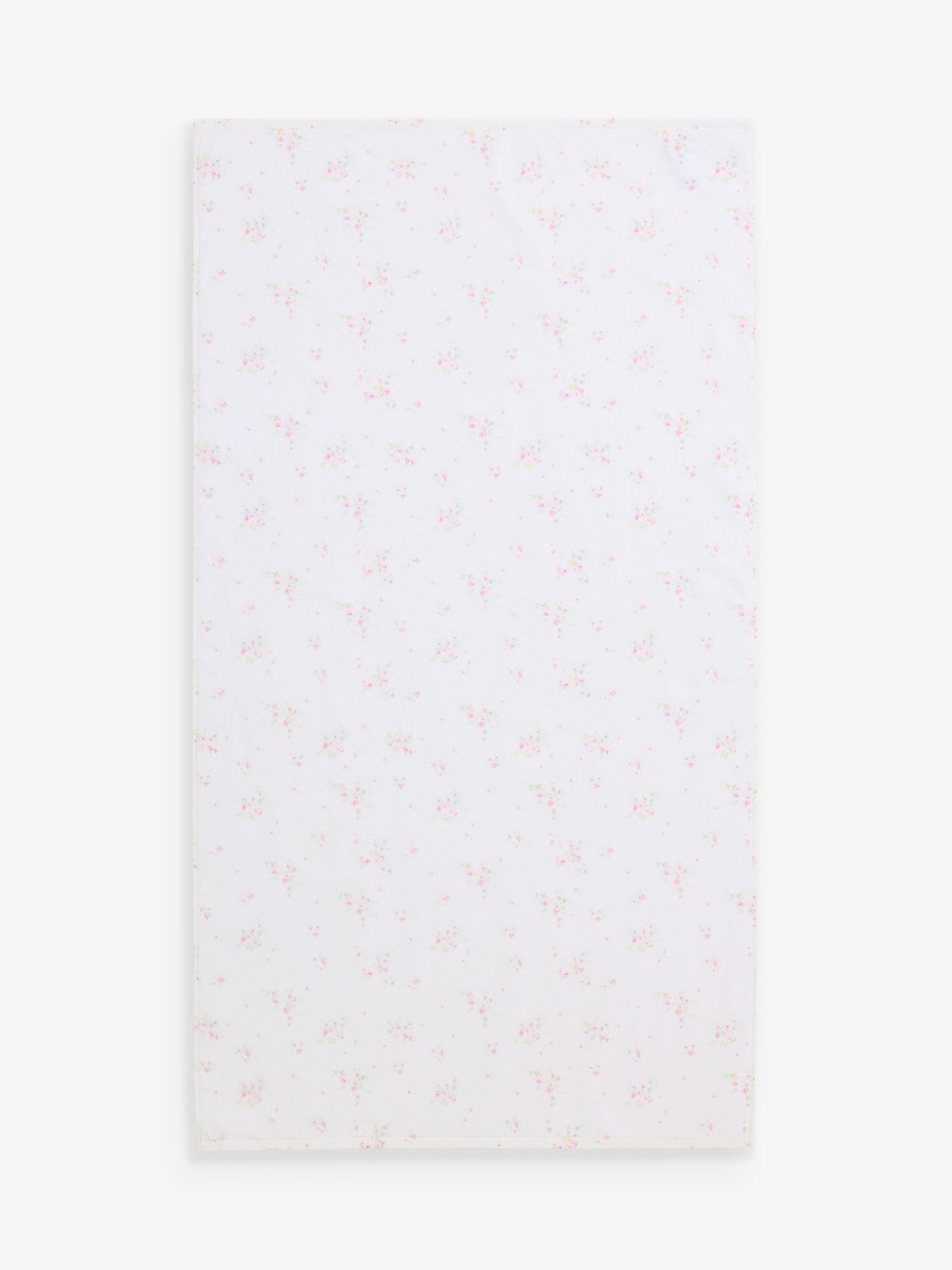 Shabby Chic towel pink floral velour (British brand)