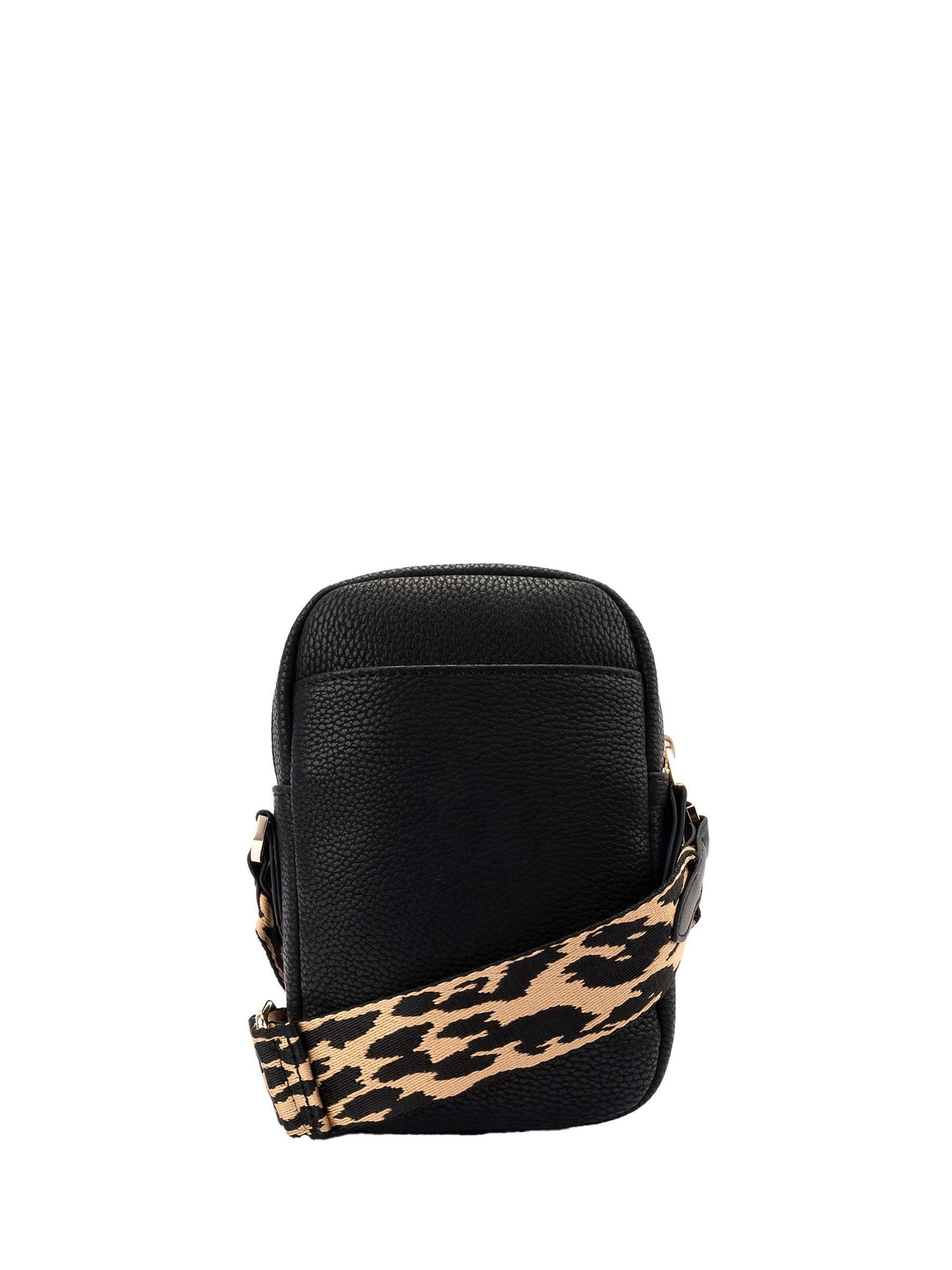 Fiorelli Black Effie webbed crossbody bag, UK version