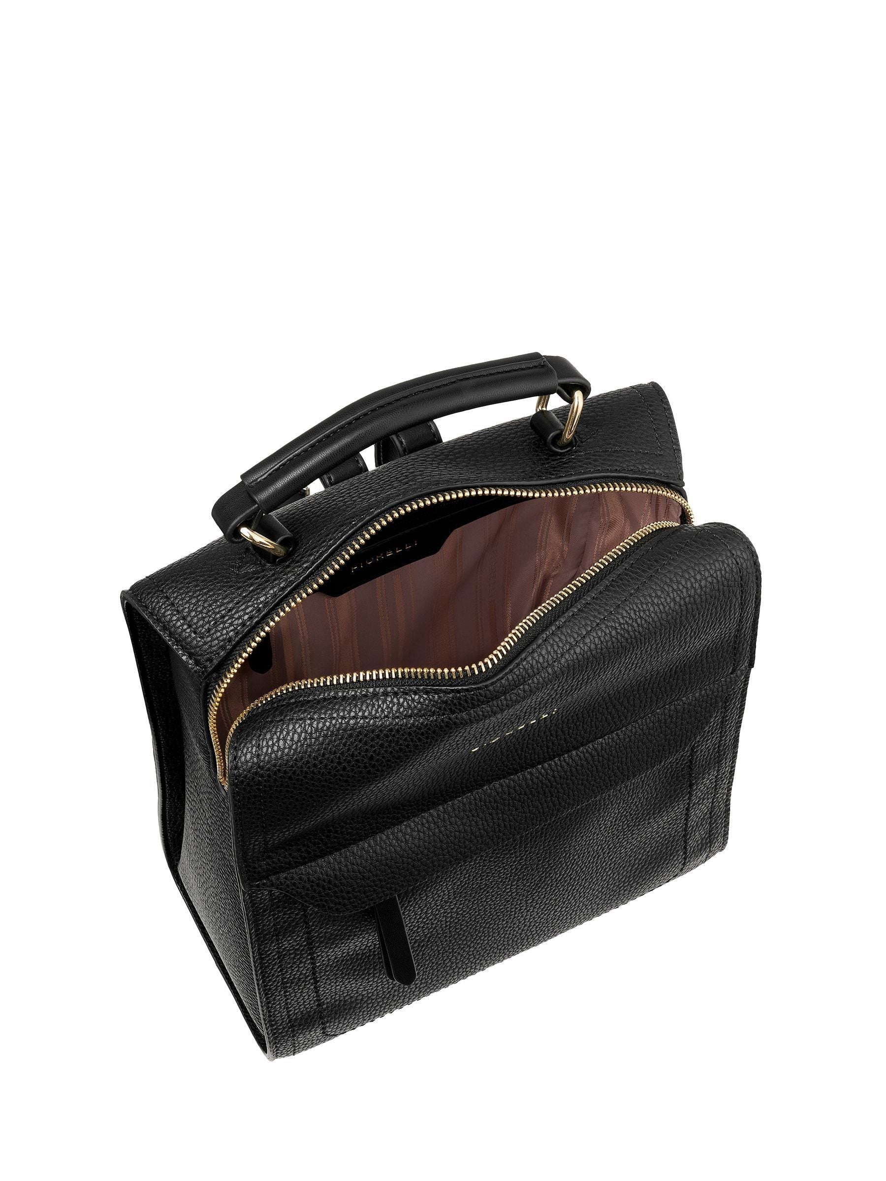 Fiorelli Black Isla Small Backpack, imported from the UK