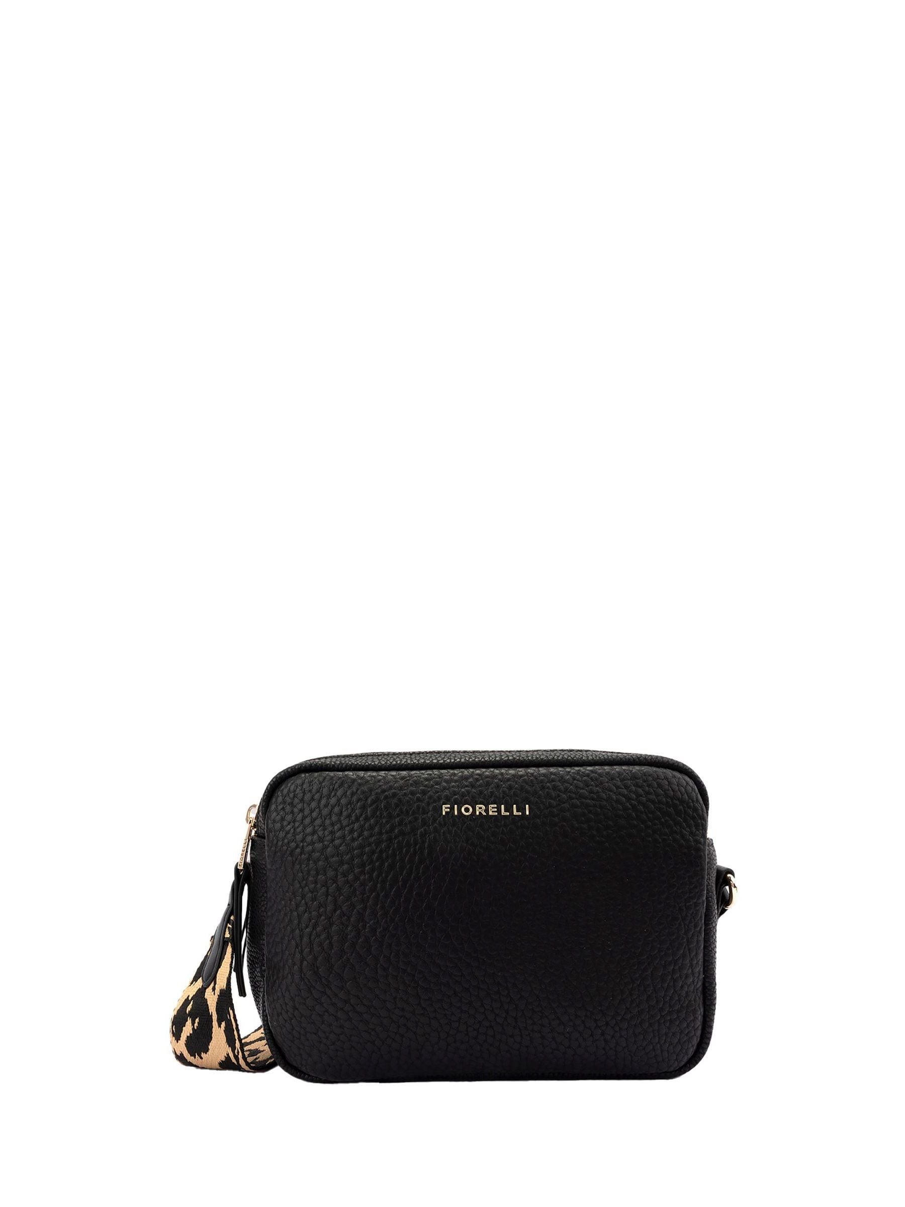 Fiorelli black Effie webbed cross-body bag (British brand)