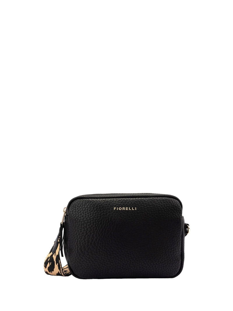 Fiorelli black Effie webbed cross-body bag (British brand)