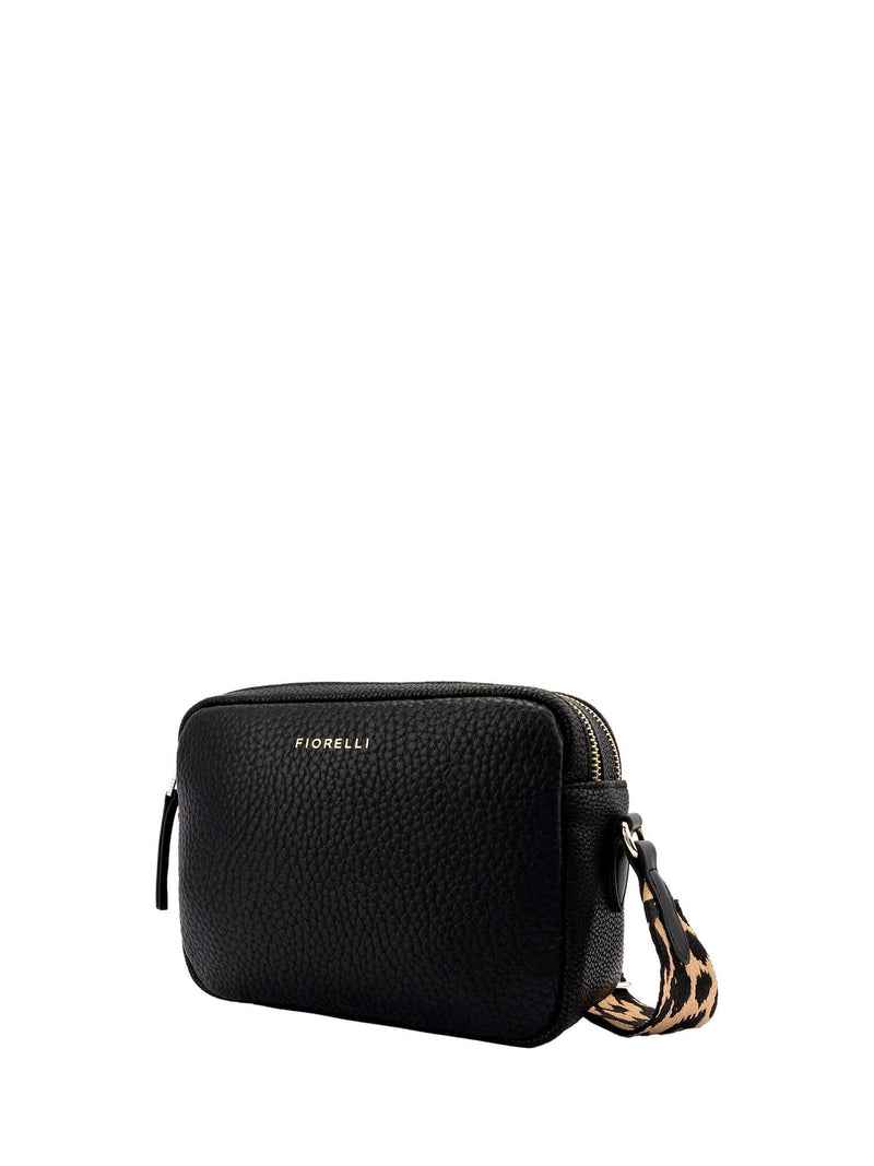 Fiorelli black Effie webbed cross-body bag (British brand)