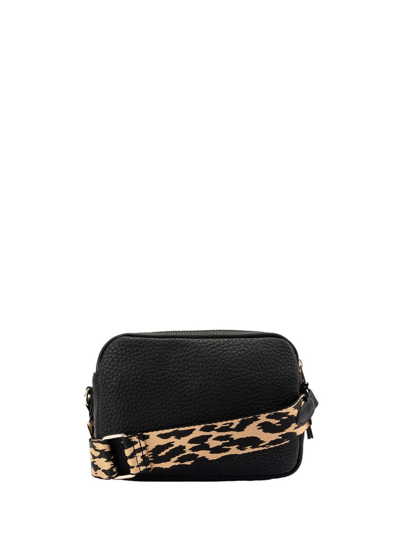 Fiorelli black Effie webbed cross-body bag (British brand)