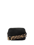 Fiorelli black Effie webbed cross-body bag (British brand)
