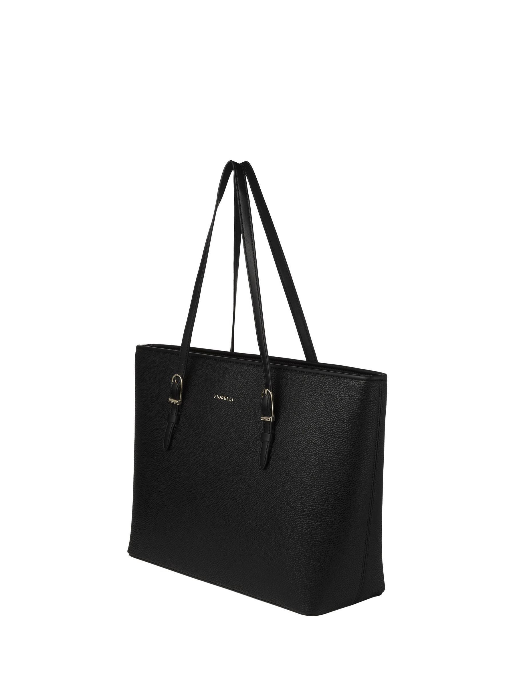 Fiorelli black Etta buckle tote bag, UK version