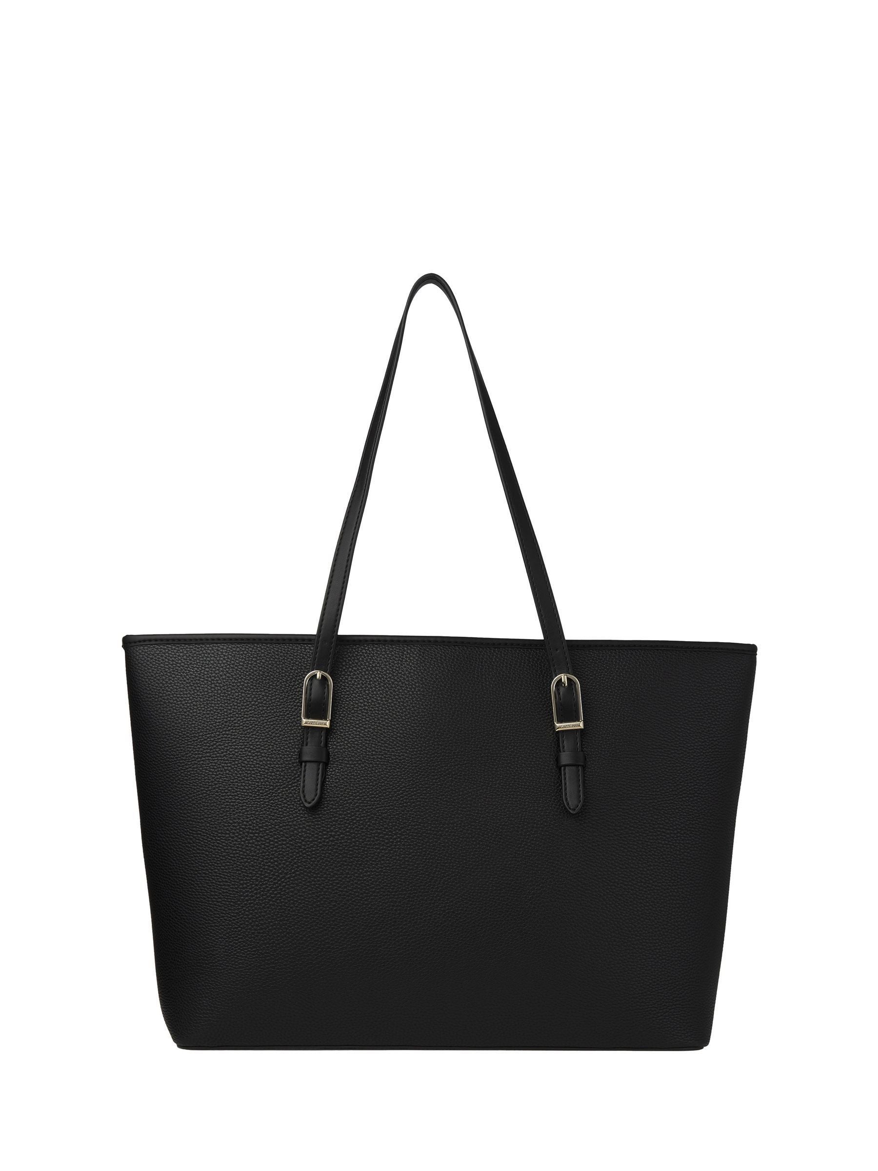 Fiorelli black Etta buckle tote bag, UK version