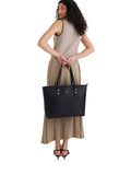 Fiorelli black Etta buckle tote bag, UK version