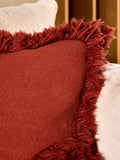 MADE.COM Rust Nera Tufted Cushion 45cm, imported from the UK