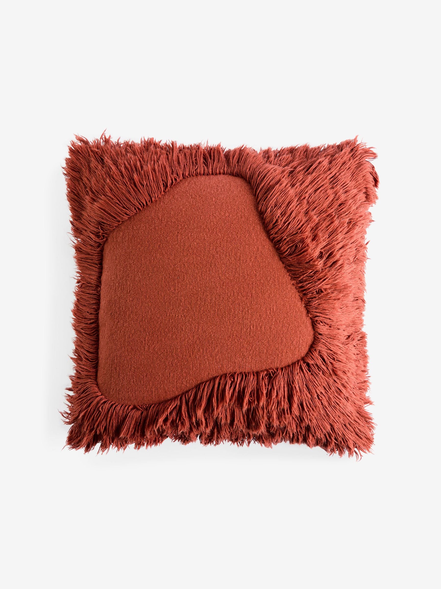 MADE.COM Rust Nera Tufted Cushion 45cm, imported from the UK