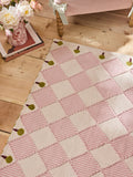 Cath Kidston Pink Diamond flat weave rug (British brand)