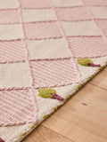 Cath Kidston Pink Diamond flat weave rug (British brand)