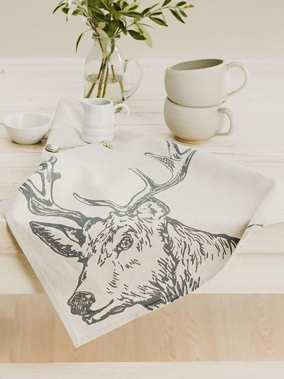 Next Selbrae House Linen Stag Tea Towel- Buy online at McGrocer