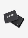 BOSS Randy black leather billfold wallet, UK version