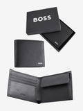 BOSS Black Randy Signature Logo Billfold Wallet