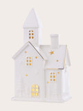 Laura Ashley pre-lit white ceramic house ornament - British product