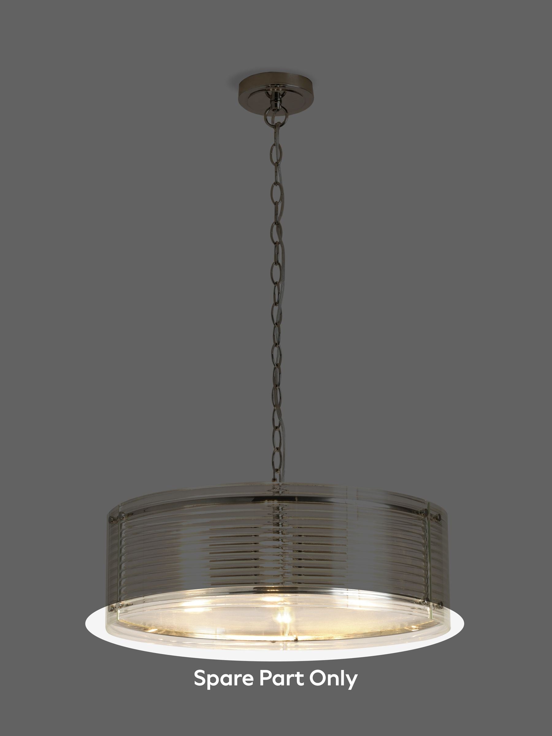 Carlton chandelier clear glass side panel 47.5cm - British product