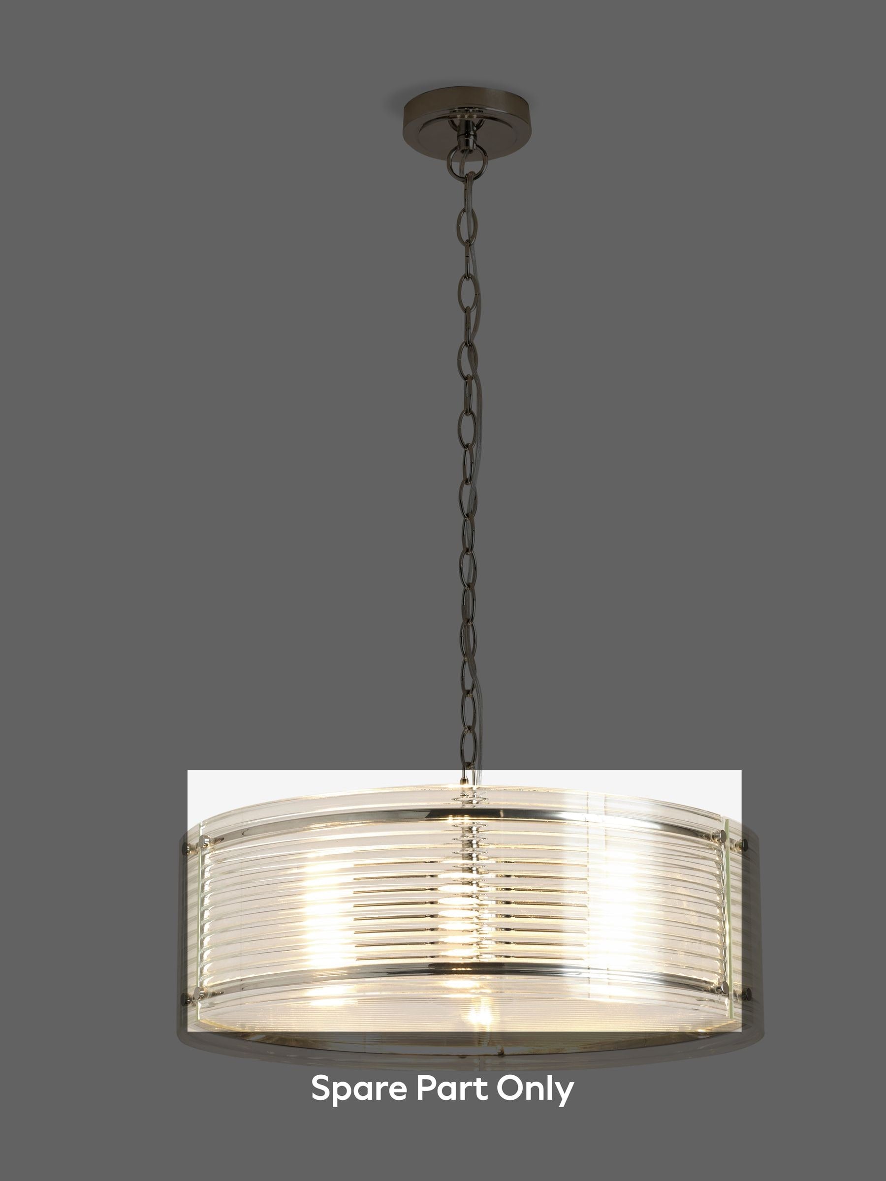 Clear Carlton chandelier side spare part glass (British brand)
