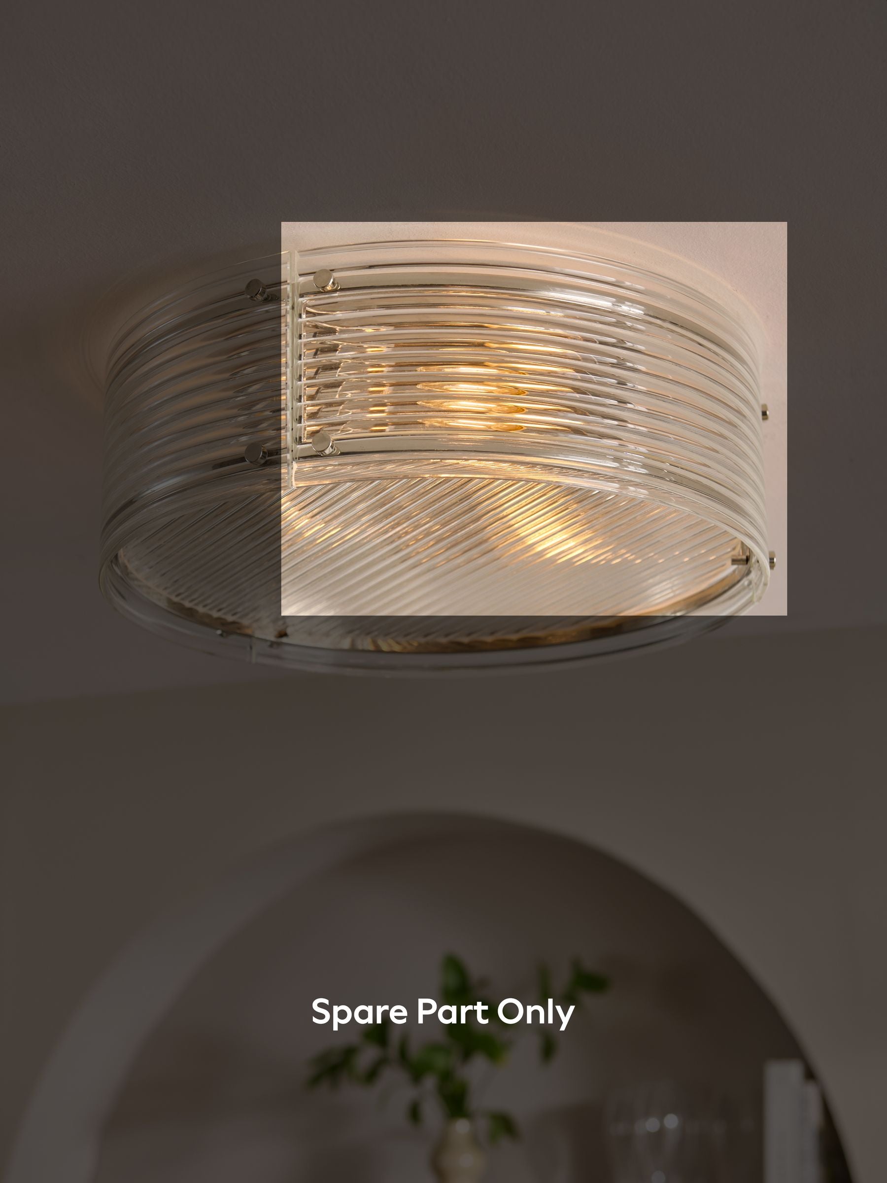 Carlton clear glass flush side panel for AR4078 - British product