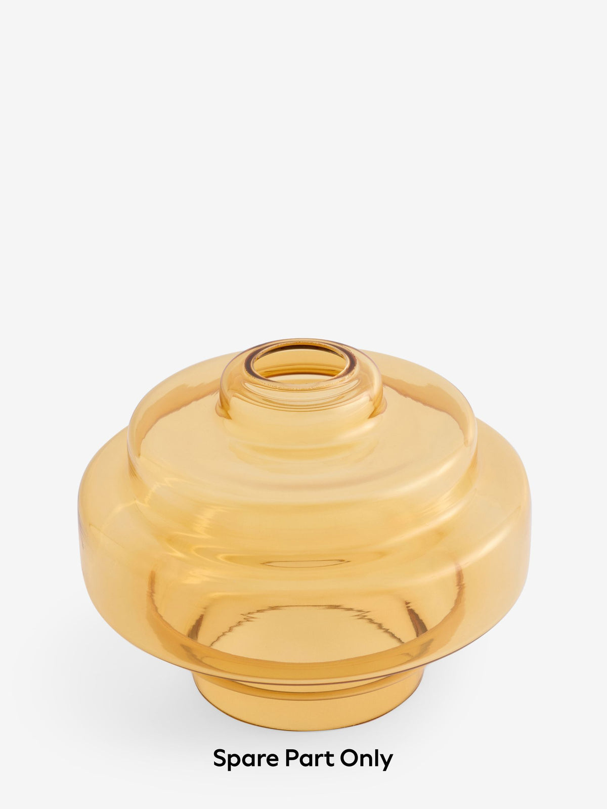 Luca Linear Pendant amber orange glass shade, imported from the UK