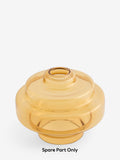 Luca Linear Pendant amber orange glass shade, imported from the UK