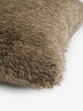Faux fur cushion brown 50x50cm, imported from the UK