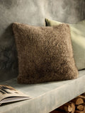 Faux fur cushion brown 50x50cm, imported from the UK