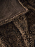 Brown Bear faux fur throw - British product
