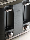 Hadleigh black toaster 4-slice (British brand)