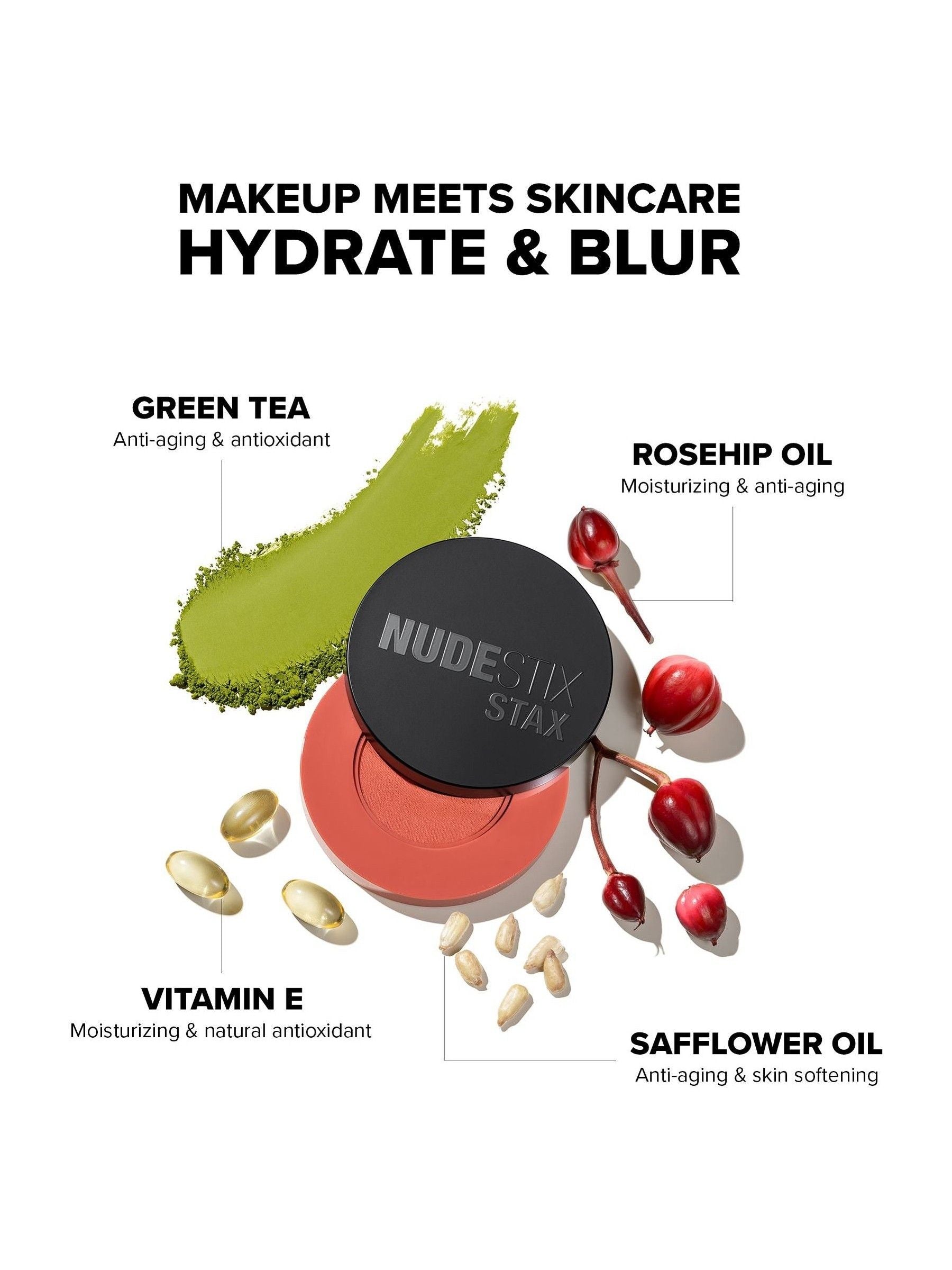 Nudestix blush balm Stax Barely Nude - British product