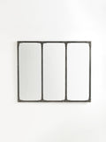 La Redoute Intérieurs brushed metal industrial mirror 120x100cm, UK version